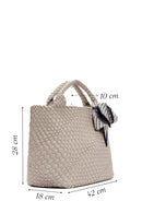 Women's Beige Knitted Shoulder Bag | Derimod