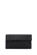 Women's Black Straw Portfolio Bag | Derimod