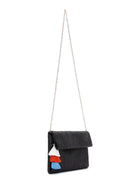 Women's Black Straw Portfolio Bag | Derimod