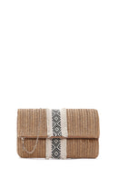 Kadın Kahverengi Hasır Portföy Çanta | Derimod