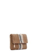 Kadın Kahverengi Hasır Portföy Çanta | Derimod