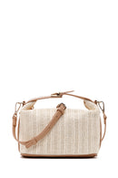 Women's Ecru Wicker Handbag | Derimod