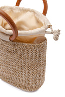 Women's Beige Straw Handbag | Derimod