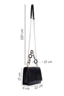 Women's Black Crocodile Handbag | Derimod