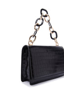 Women's Black Crocodile Handbag | Derimod