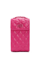 Women's Pink Quilted Mini Crossbody Bag | Derimod