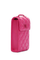 Women's Pink Quilted Mini Crossbody Bag | Derimod