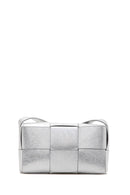 Kadın Gümüş Metalik Çapraz Çanta | Derimod