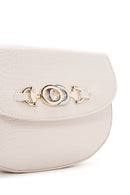 Women's Beige Crocodile Cross Bag | Derimod