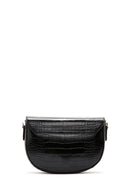 Women's Black Crocodile Cross Bag | Derimod