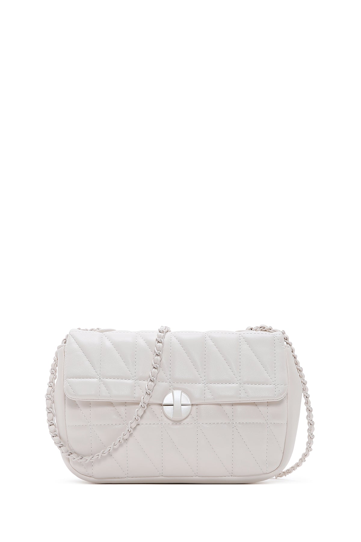 Women's Ecru Quilted Crossbody Bag 23SBD2927KP | Derimod