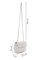 Women's Ecru Quilted Crossbody Bag | Derimod