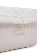 Women's Ecru Quilted Crossbody Bag | Derimod