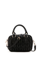 Women's Black Quilted Crossbody Bag | Derimod
