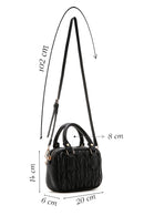 Women's Black Quilted Crossbody Bag | Derimod