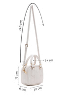 Women's Beige Quilted Crossbody Bag | Derimod