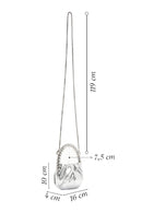 Kadın Gümüş Taşlı El Çantası | Derimod