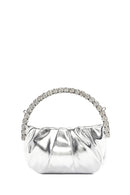 Kadın Gümüş Taşlı El Çantası | Derimod