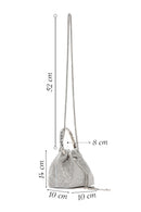 Women's Silver Stone Handbag | Derimod