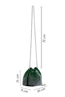 Kadın Yeşil Taşlı El Çantası | Derimod