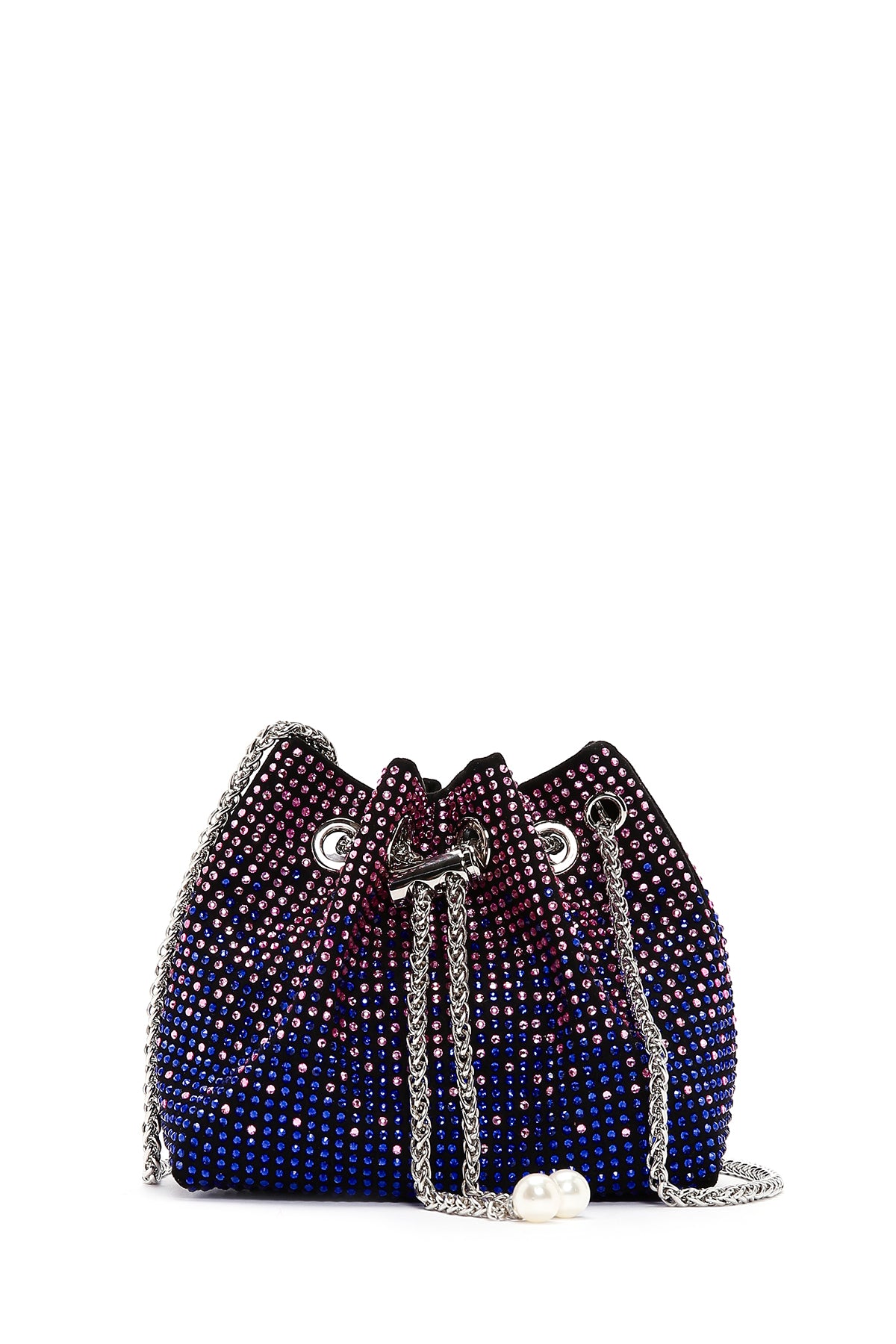 Kadın Mavi Taşlı El Çantası 23SBD2954TS | Derimod