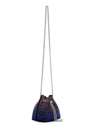 Kadın Mavi Taşlı El Çantası | Derimod