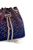 Kadın Mavi Taşlı El Çantası | Derimod