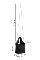 Women's Black Stone Handbag | Derimod
