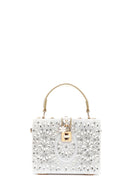 Kadın Beyaz Taşlı  El Çantası | Derimod