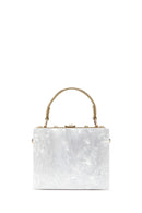 Kadın Beyaz Taşlı  El Çantası | Derimod