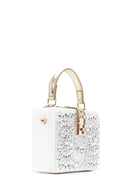 Kadın Beyaz Taşlı  El Çantası | Derimod