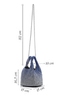 Women's Blue Stone Handbag | Derimod