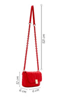Women's Red Quilted Crossbody Bag | Derimod