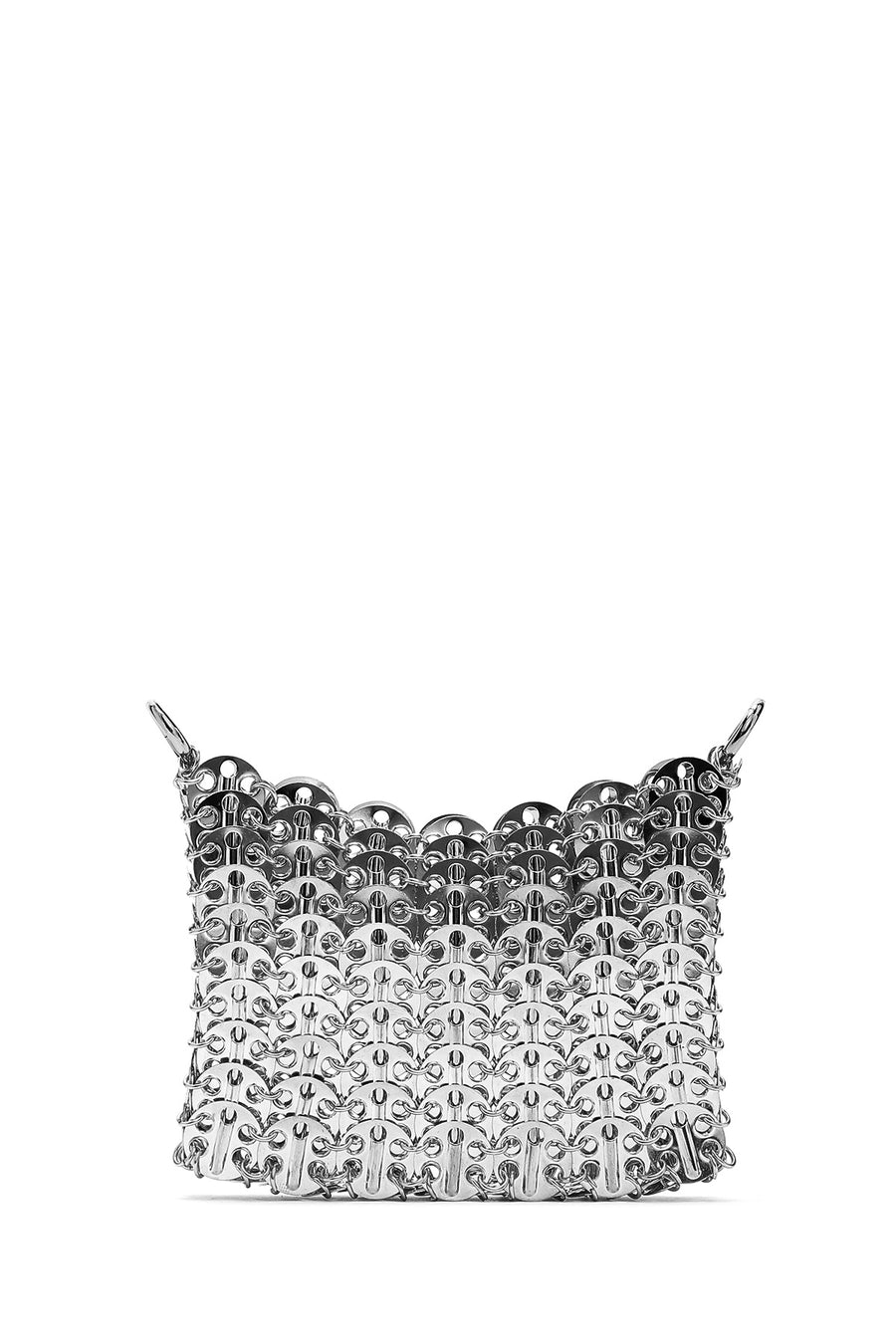 Women's Silver Metal Detailed Crossbody Bag