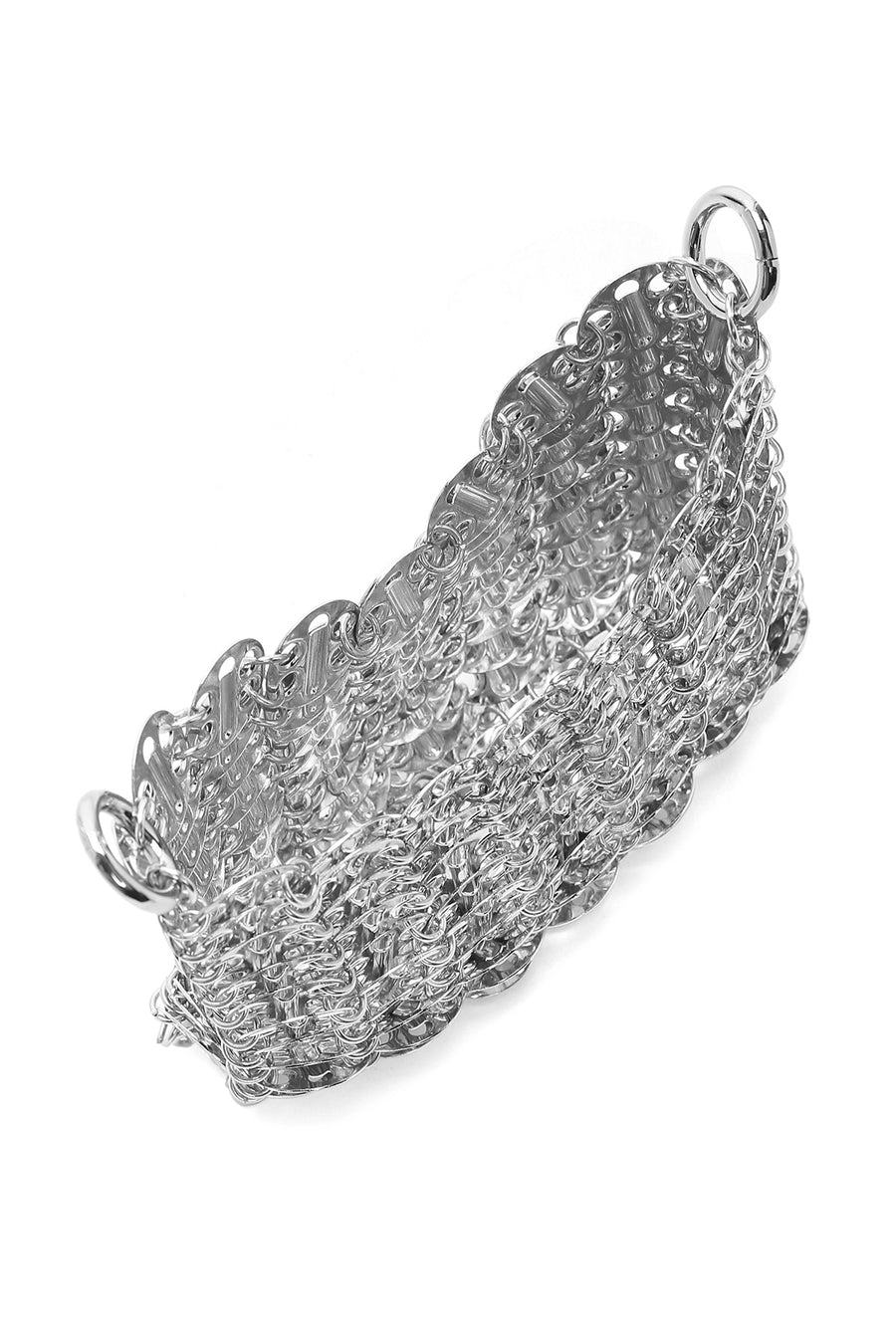 Women's Silver Metal Detailed Crossbody Bag