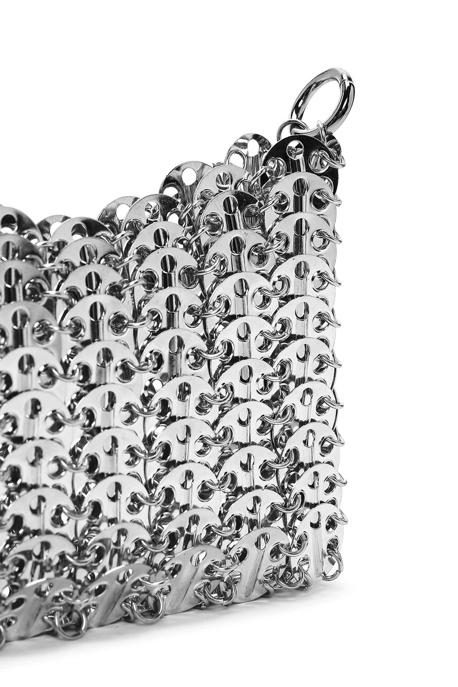 Women's Silver Metal Detailed Crossbody Bag