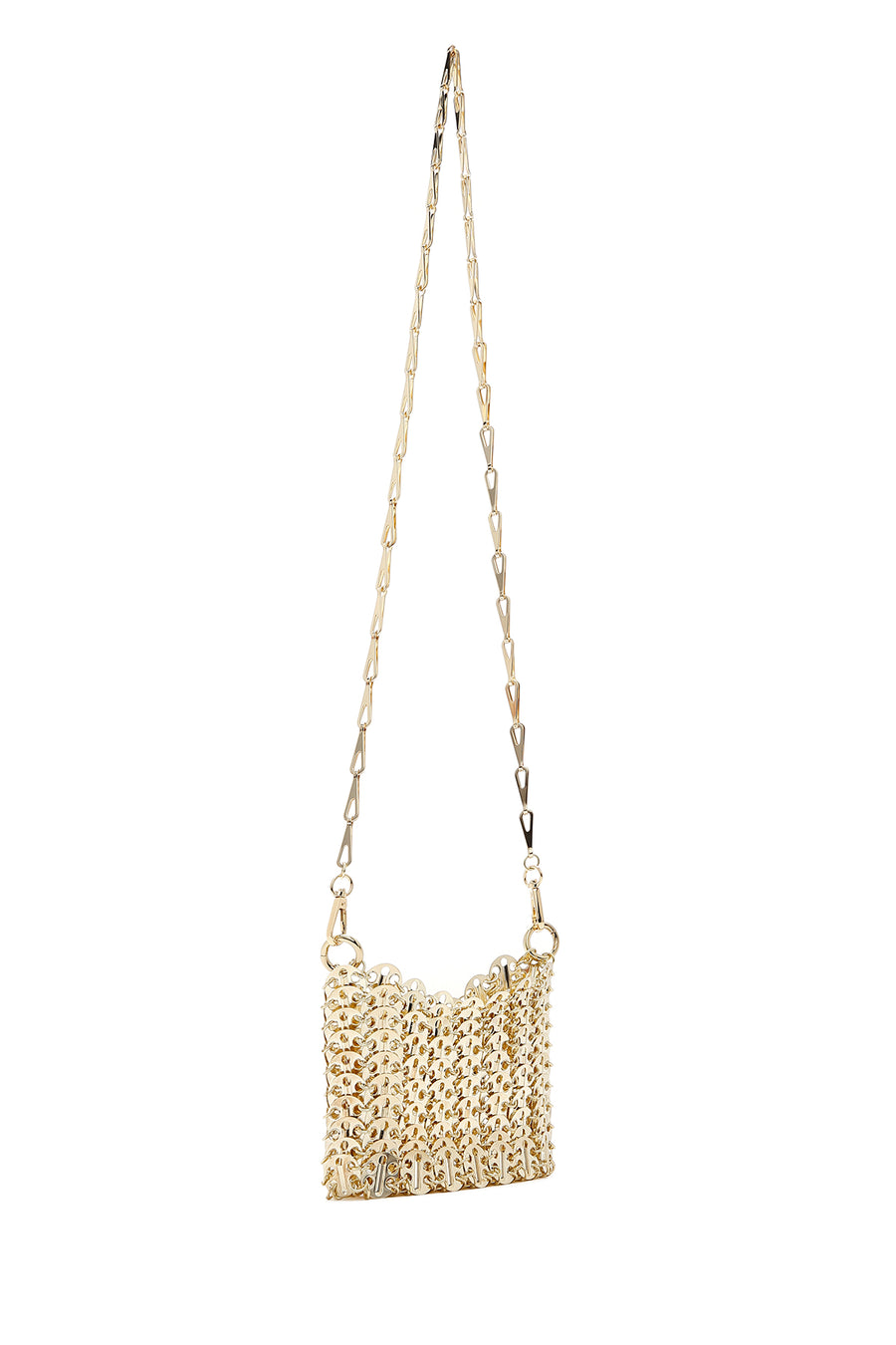 Women's Gold Metal Crossbody Bag