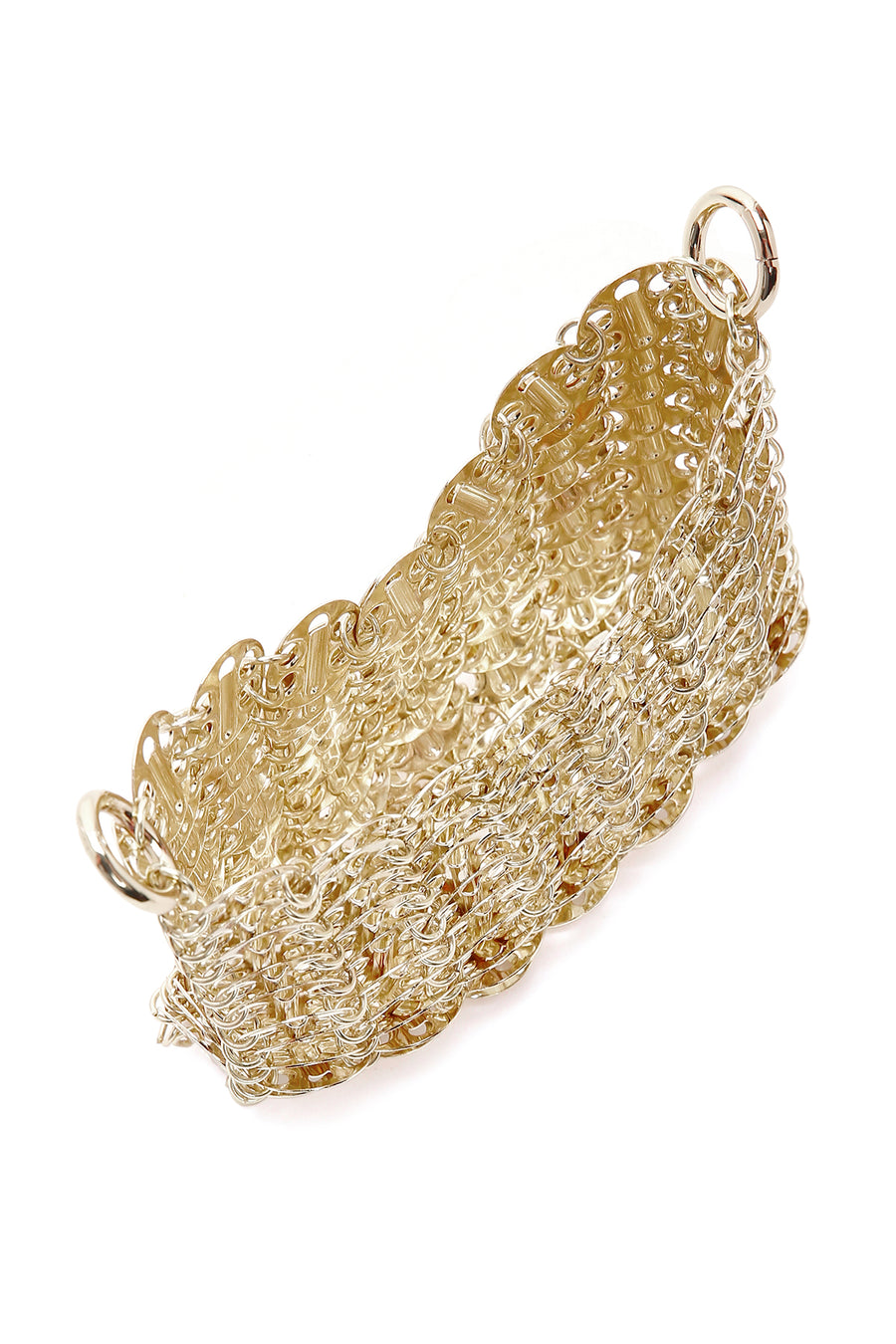 Women's Gold Metal Crossbody Bag