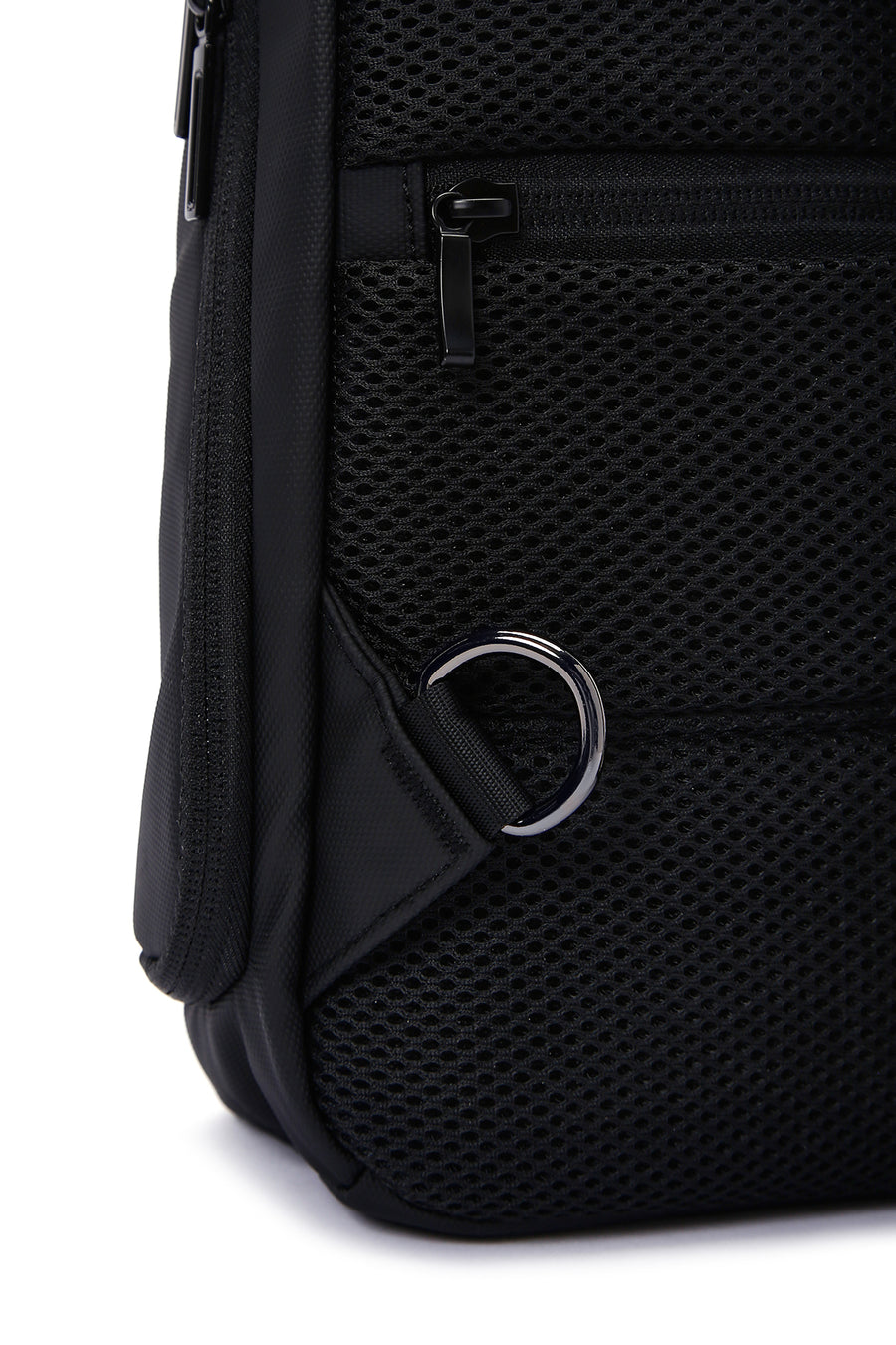 D-Pack Men's Black Technological Fabric Crossbody Bag