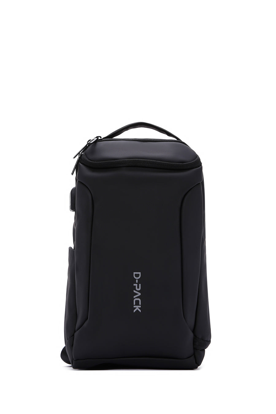 D-Pack Men's Black Technological Fabric Crossbody Bag
