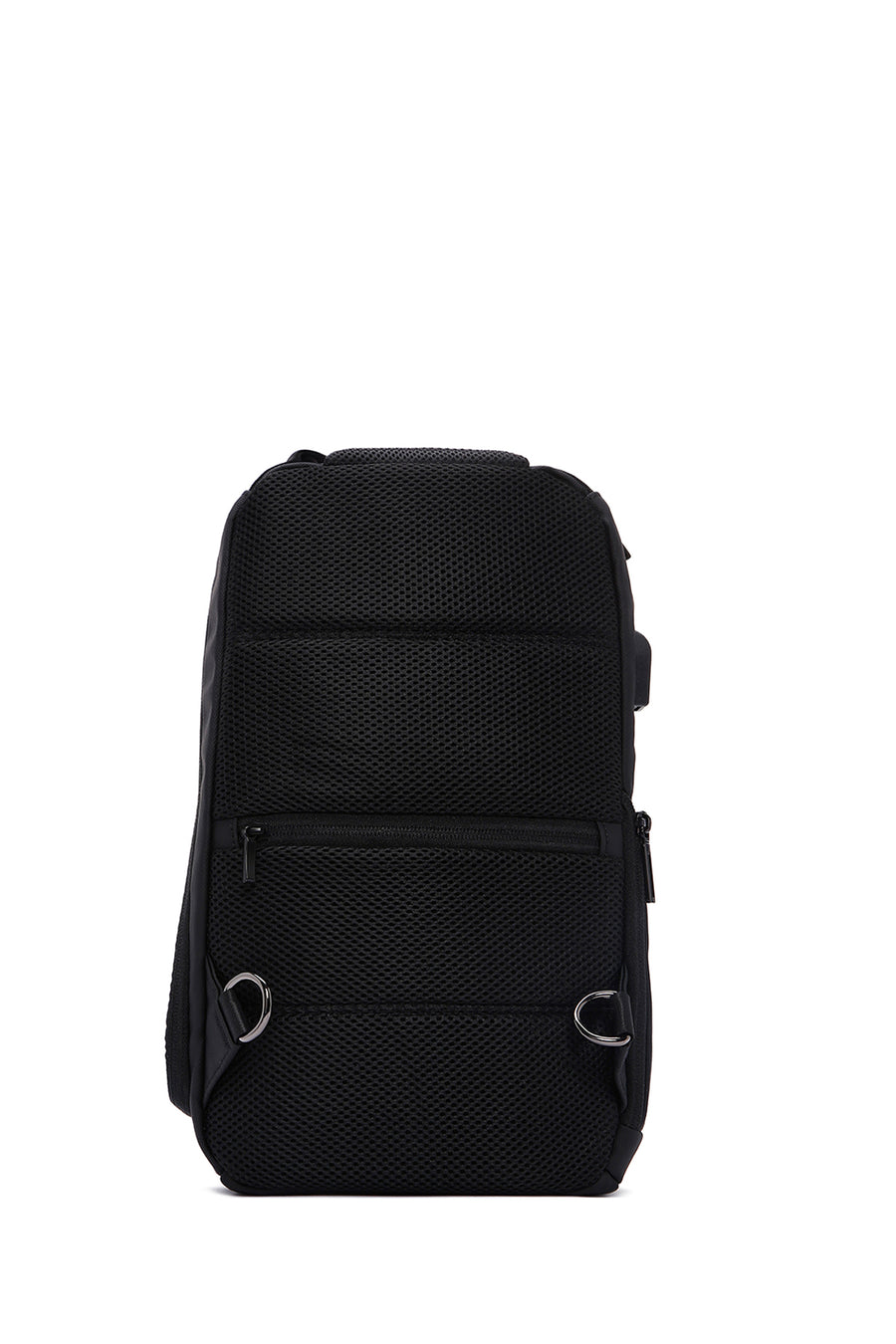 D-Pack Men's Black Technological Fabric Crossbody Bag