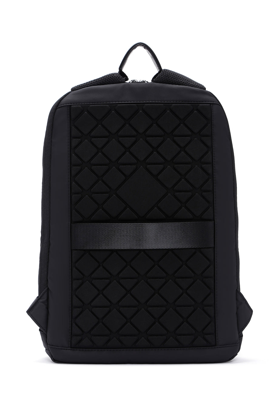D-Pack Unisex Black Fabric Backpack