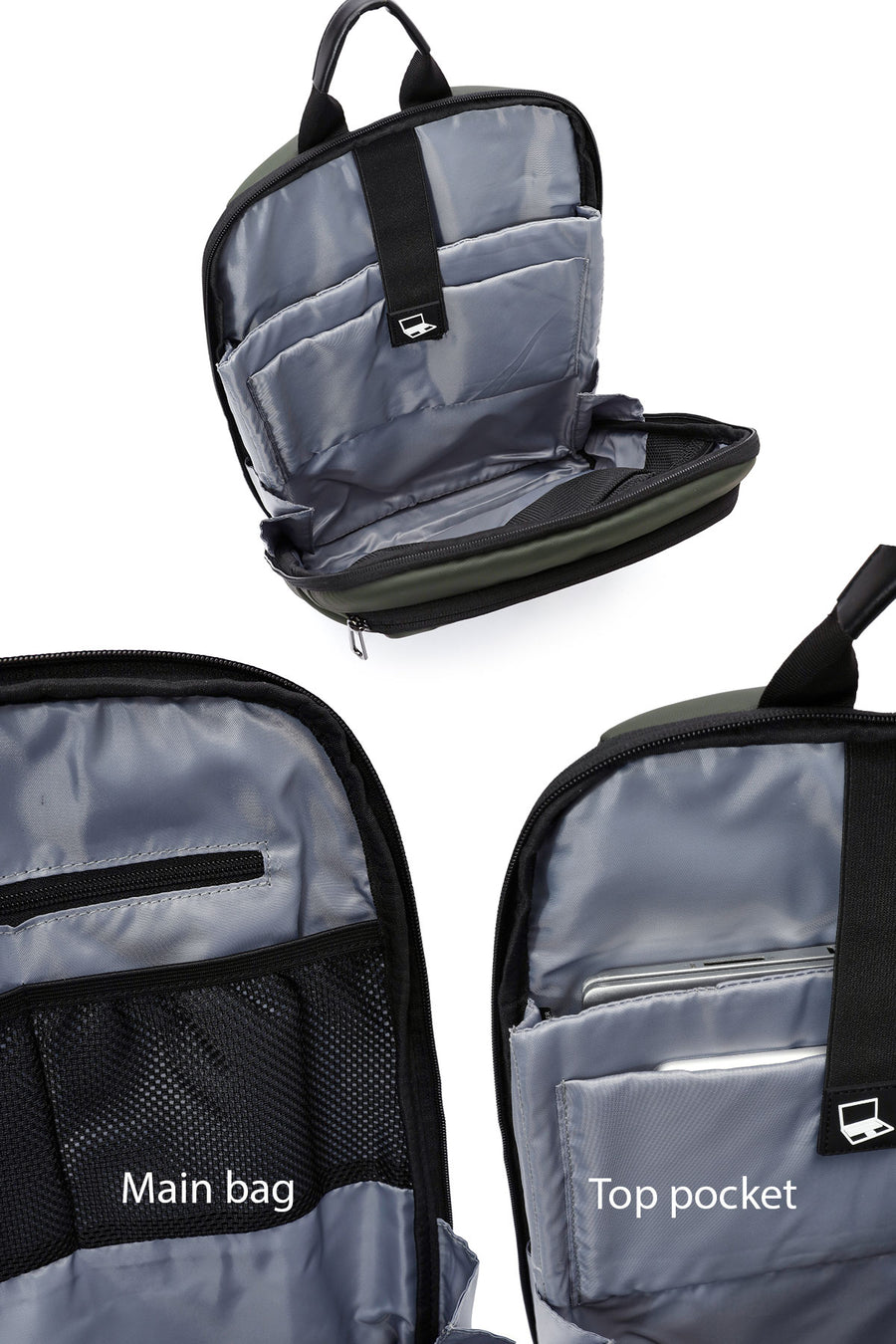 D-Pack Unisex Yeşil Kumaş Sırt Çantası