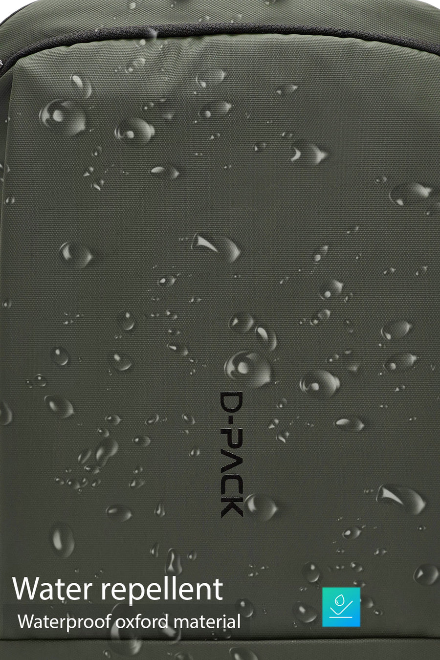 D-Pack Unisex Yeşil Kumaş Sırt Çantası