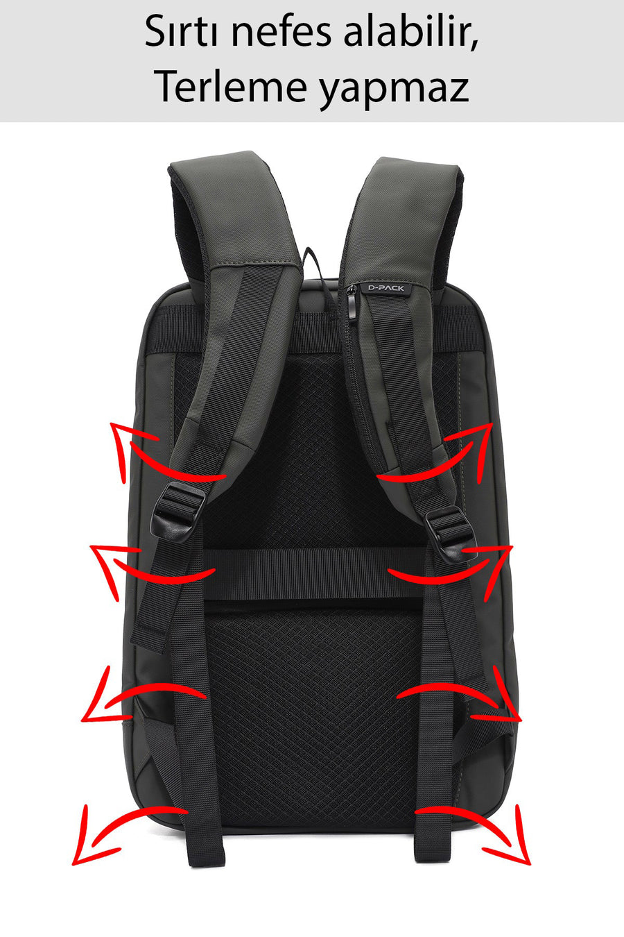 D-Pack Unisex Khaki Technological Hardcase Backpack