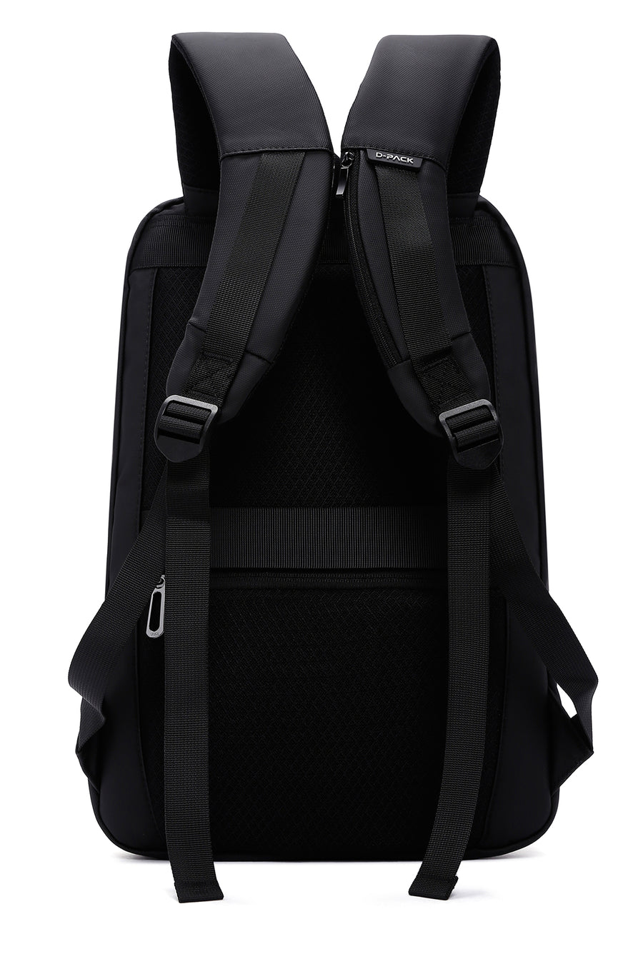 D-Pack Unisex Black Technological Fabric Hardcase Backpack