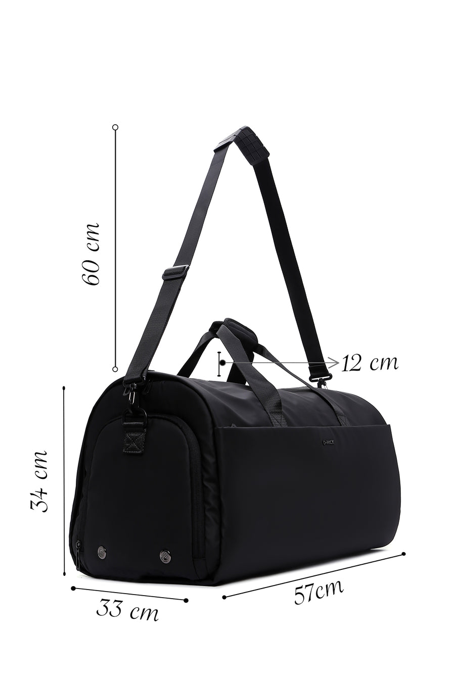 D-Pack Erkek Siyah Seyahat Çantası