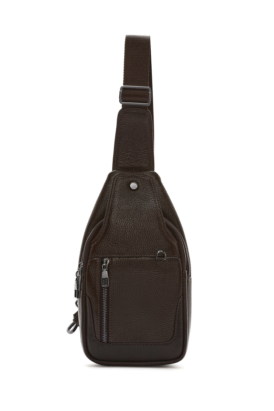 Men's Brown Leather Crossbody Bag 23SBD3100FT | Derimod