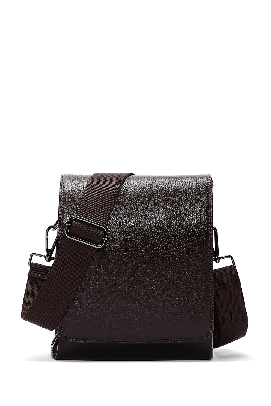 Men's Brown Leather Messenger Bag 23SBD3103FT | Derimod