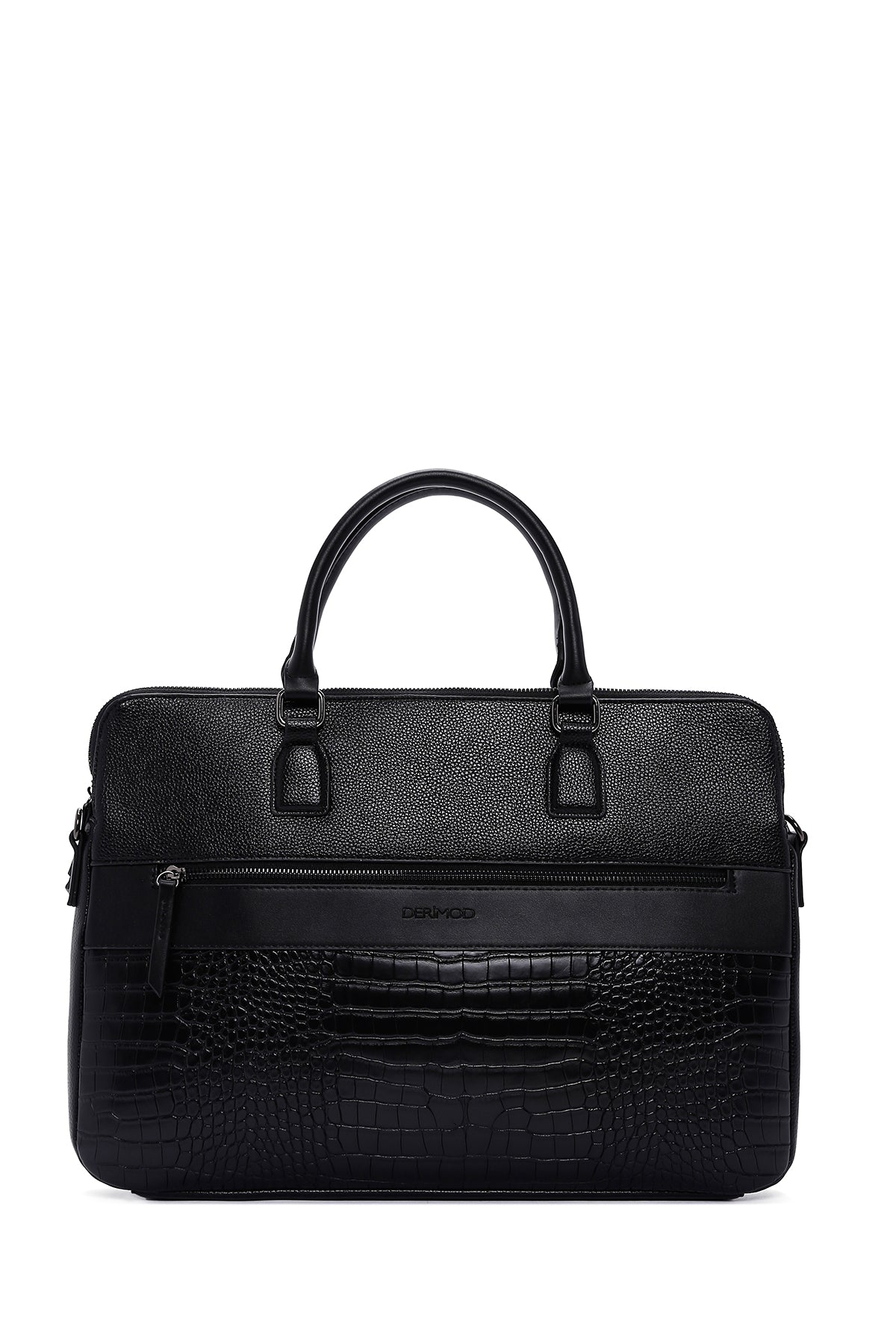 Erkek Siyah Uzun Askılı Evrak Çantası